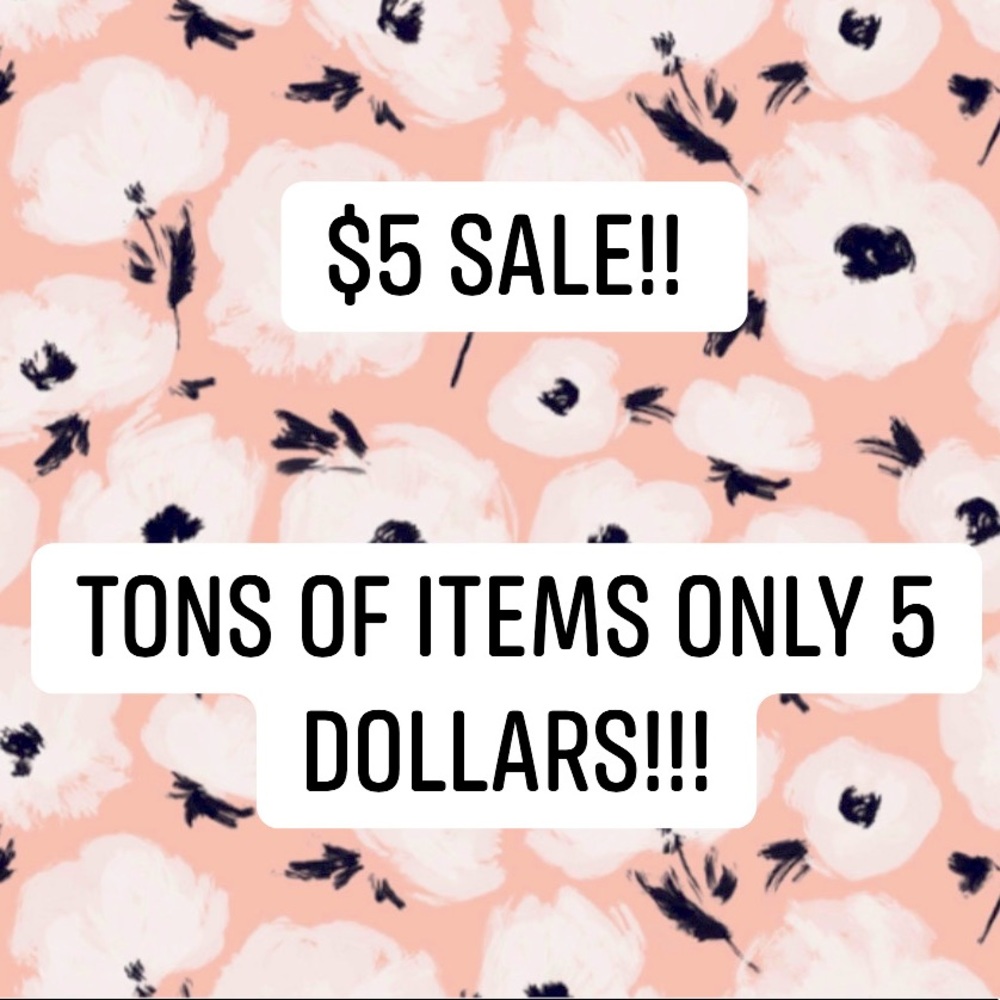 $5 Sale!!!!